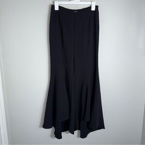 Anthropologie Zinnia Tulip Hem Pants-Wide Leg Palazzo-Black-US Size 4